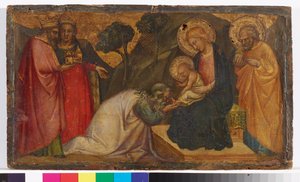 Adoração dos Magos de Aretino Luca Spinello or Spinelli