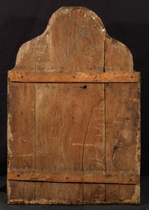 Natividade, c.1380 (têmpera no painel) (verso de 5892032) de Aretino Luca Spinello or Spinelli