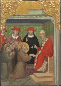 São Francisco diante do Papa de Aretino Luca Spinello or Spinelli