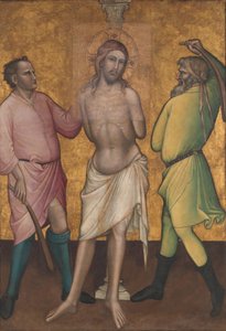 A Flagelação, c.1395-1400 de Aretino Luca Spinello or Spinelli
