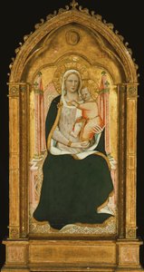 A Madonna e a Criança Entronizada, de Aretino Luca Spinello or Spinelli
