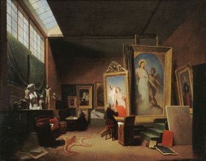 Atelier dAry Scheffer, rue Chaptal, 1851. de Arie Johannes Lamme