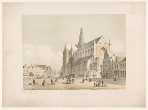 Vista da Igreja de São Bavo e do Grote Markt em Haarlem
Grote Markt em Haarlem (título sobre o objecto) de Arie Ketting de Koningh