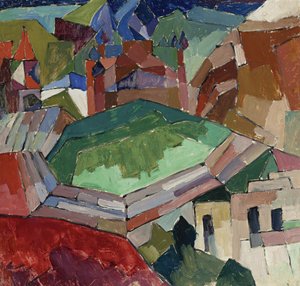 Cidade no sul da Rússia, 1914-1916 de Aristarkh Vasilievic Lentulov
