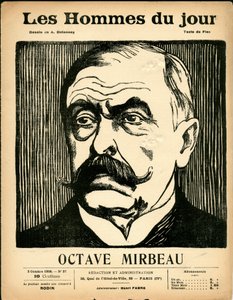 Capa de "Les Hommes du jour", Satirical B & W de Aristide Delannoy