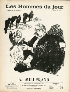 Capa de "Les Hommes du jour", número 36, Satirical in B&W de Aristide Delannoy