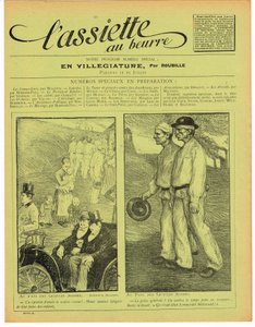 Capa do "The Butter Plate", Satirical in Colors de Aristide Delannoy