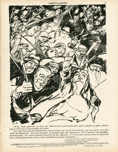 A Placa de Manteiga, número 410, Satirical em P&B de Aristide Delannoy