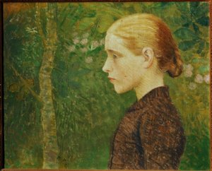 Aristide Maillol - Retrato Busto de uma Camponesa &39;, 1891, Óleo sobre tela, 46 × 55 cm de Aristide Maillol