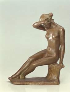 Mulher cobrindo o rosto com a mão, 1900 (bronze)