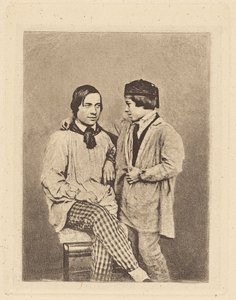 [Homem e rapaz]. de Armand Hippolyte Louis Fizeau