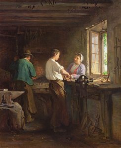 Serralheiro (óleo sobre tela) de Armand Hubert Simon Leleux