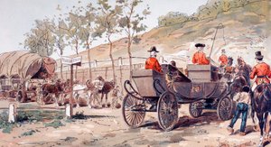 O transporte real de Leopoldo I da Bélgica por volta de 1830, 1886