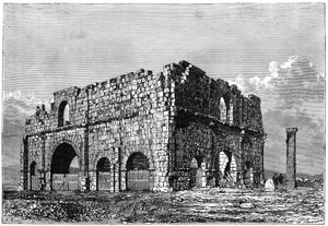 As ruínas do Praetorium, Lambaesis, Argélia, c1890