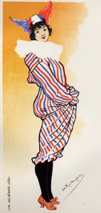 Geografia. Traje para o Carnaval de Liège. Cartaz de Armand Rassenfosse, Bélgica.