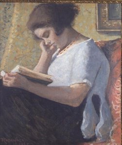 Leitura de Menina Jovem de Armand Rassenfosse