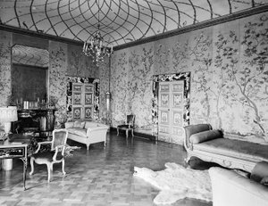 Uma grande sala na Villa Madama, Roma