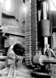 Pessoas, trabalhando, em, a, Terni, metalworks, fábrica, em, Nera, Montorio, Terni, itália, c.1935, (acetate, film)