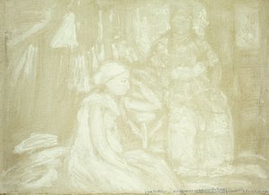 Two Seated Figures; Dos Figuras Sentadas de Armando Reverón