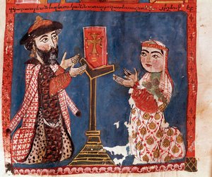 Os dois dadores (miniatura de Armenian School