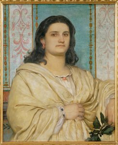 Bildnis Angela Boecklin als Muse - Retrato de Angela Boecklin como musa ... (pintura sobre tela) de Arnold Böcklin