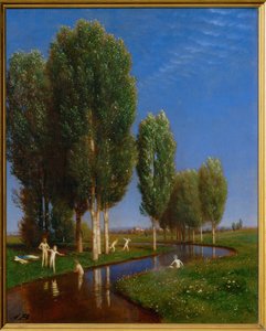 Ein Sommertag - Um dia de verão ... (pintura sobre madeira) de Arnold Böcklin