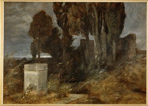 Heiligtum des Herakles - Santuário de Hércules ... (pintura sobre tela) de Arnold Böcklin