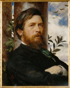 Autorretrato (pintura sobre tela) de Arnold Bocklin