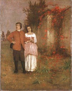 Arnold Böcklin com a sua esposa de Arnold Böcklin