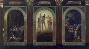 Fertur lux in tenebras (Projecto para o Museu Silesiano de Belas-Artes em Wrocław) de Arnold Böcklin
