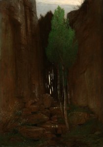 Nascente numa garganta estreita de Arnold Böcklin