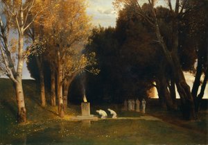 Bosque Sagrado , 1882. de Arnold Böcklin