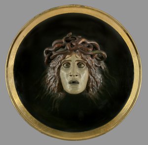 Escudo com o rosto de Meduse, 1897 de Arnold Böcklin