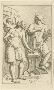 Apollo na forja de Vulcano
Toneel van sinne beelden geopent tot dienst van schilders beelthouders etc. (título da série) de Arnold Houbraken