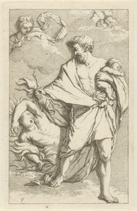 Júpiter e Semele
Toneel van sinne beelden geopent tot dienst van schilders beelthouders etc. (título da série) de Arnold Houbraken
