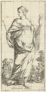 Personificação do estado de casado Estado confiável (título no objeto) Quarenta e uma peças, várias estátuas de Sinne (título da série) de Arnold Houbraken