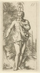 Priapus
Toneel van sinne beelden geopent tot dienst van schilders beelthouders etc. (título da série) de Arnold Houbraken