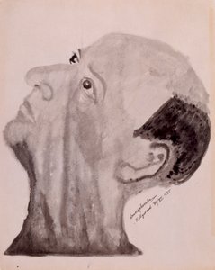 Arnold Schoenberg auto-retrato - Hollywood 1923