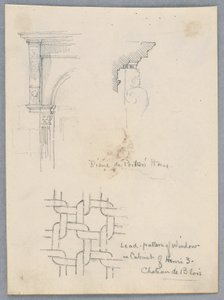 Detalhes arquitetônicos da casa de Diane de Poitiers de Arnold William Brunner