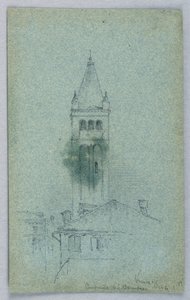 Campanário de São Barnabé, Veneza de Arnold William Brunner