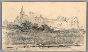 Chateau de Papes, Avinhão de Arnold William Brunner