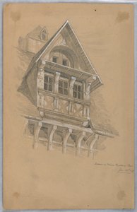 Dormer na Maison des Quatrans, Caen de Arnold William Brunner