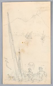 Último vislumbre do Vesúvio de Arnold William Brunner