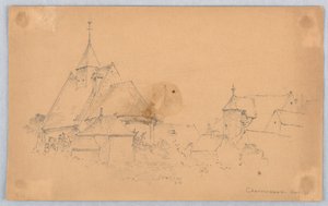 Esboço de Chenonceaux de Arnold William Brunner