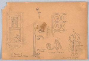 Esboços em Bourges de Arnold William Brunner