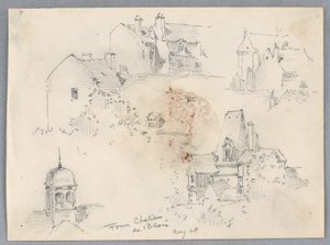Esboços do Château de Blois de Arnold William Brunner