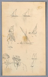 Esboços em Nápoles de Arnold William Brunner