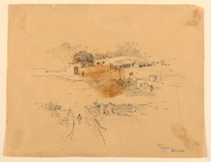 Praça em Tânger de Arnold William Brunner