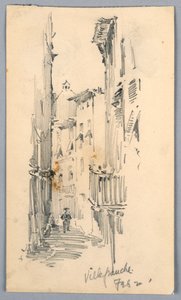 Rua em Villefranche de Arnold William Brunner