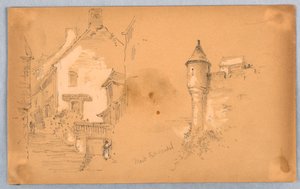 Dois esboços no Mont. São Miguel de Arnold William Brunner